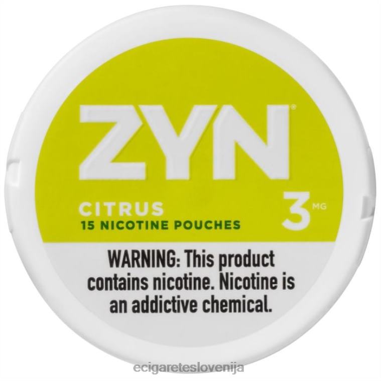 4ZZDX27 - elektronska cigareta z okusom citrusi ZYN nikotinska vrečka 3 mg