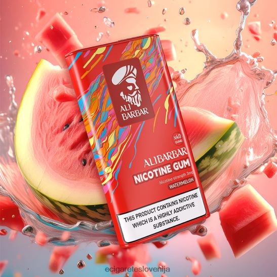 Alibarbar nikotinski gumi lubenica X046DN85 - Elektronska Cigareta Za Enkratno Uporabo