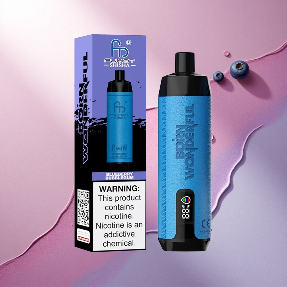 RandM Fumot Shisha 10000 Puffs Borovnični mehurčki z 0,5 % nikotina in 850 mAh baterijo