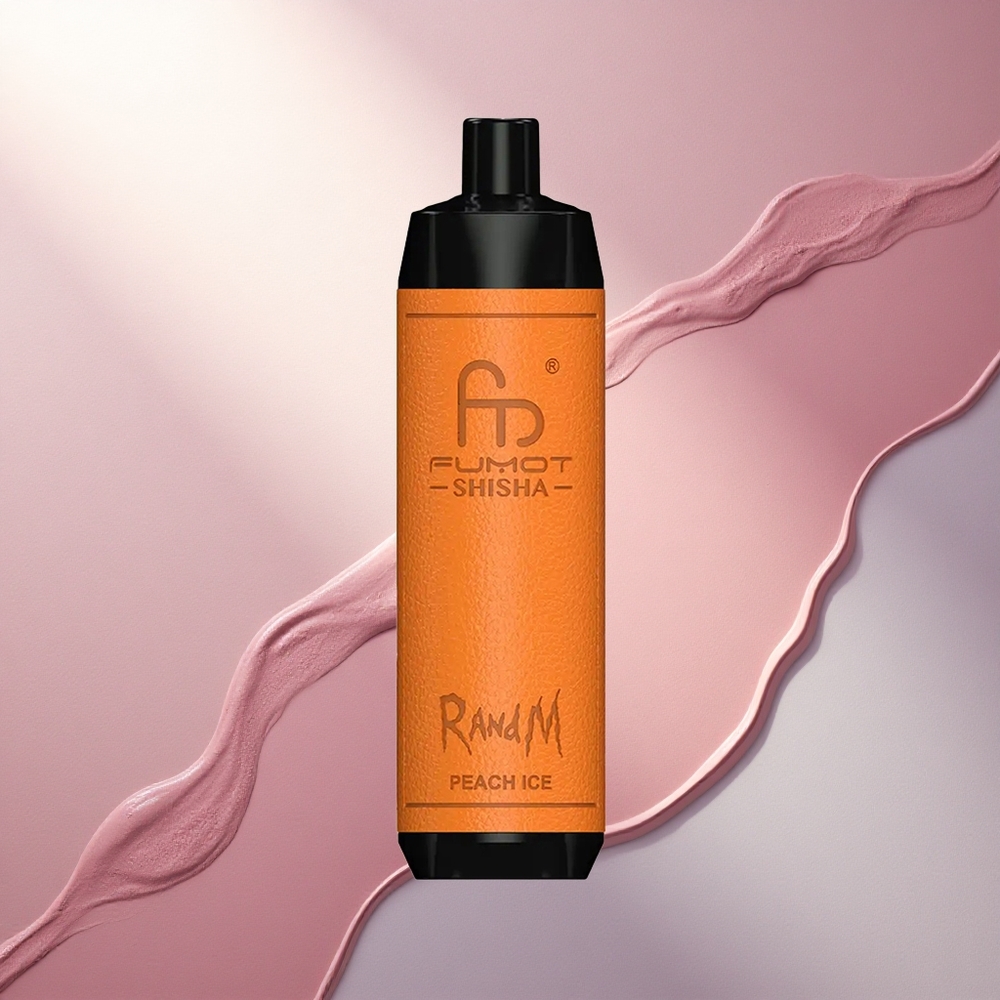 RandM Fumot Shisha 10000 Puffs Breskvin Ledeni z 18ml in 0,5% nikotina