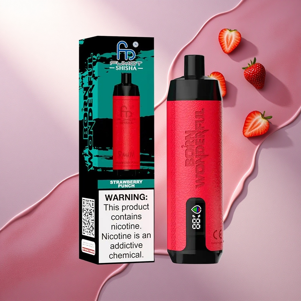 RandM Fumot Shisha 10000 Puffs Jagodni Punch z 0,5 % nikotina in 850 mAh