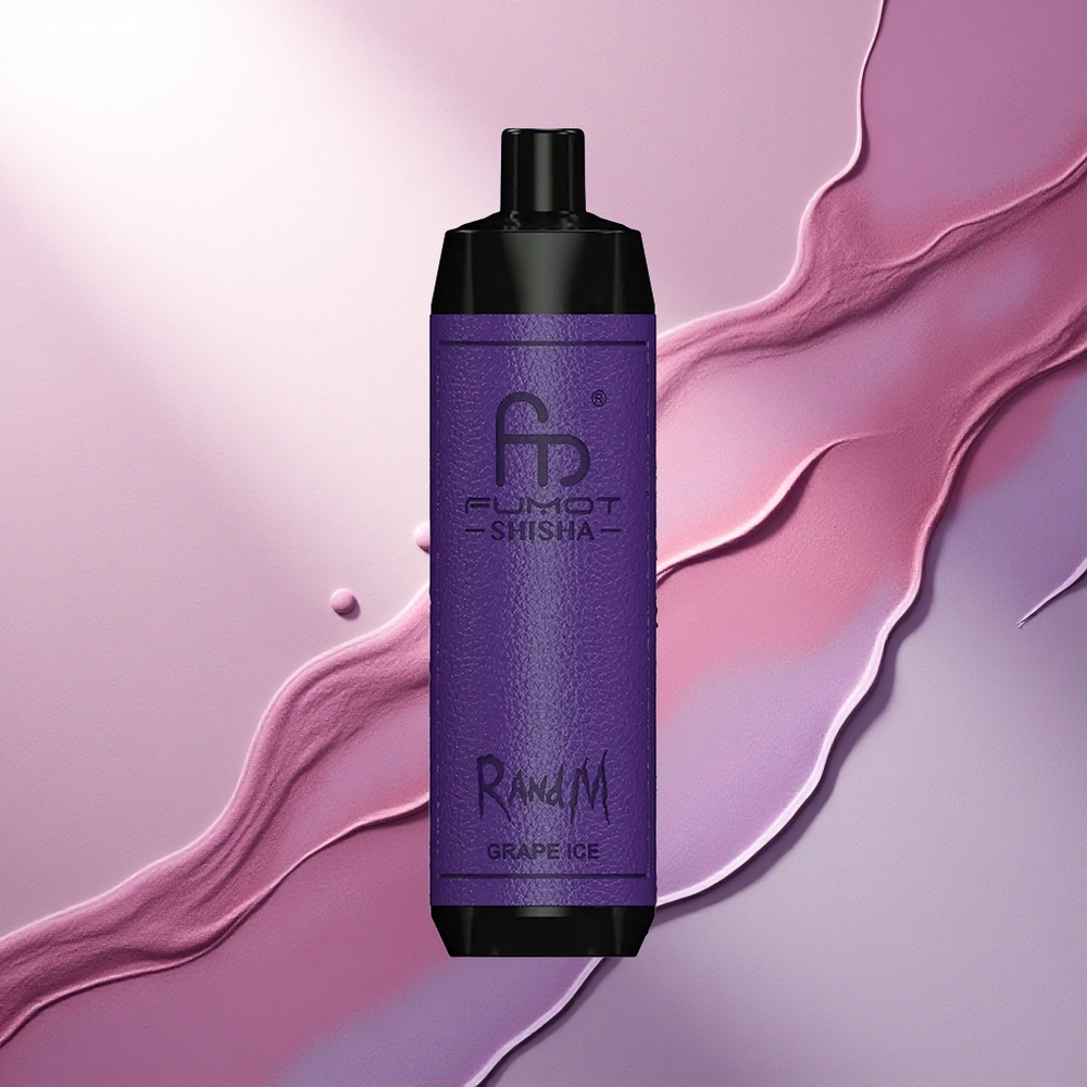 RandM Fumot Shisha 10000 Puffs Ledno Grozdje z 0,5% nikotina in 850 mAh