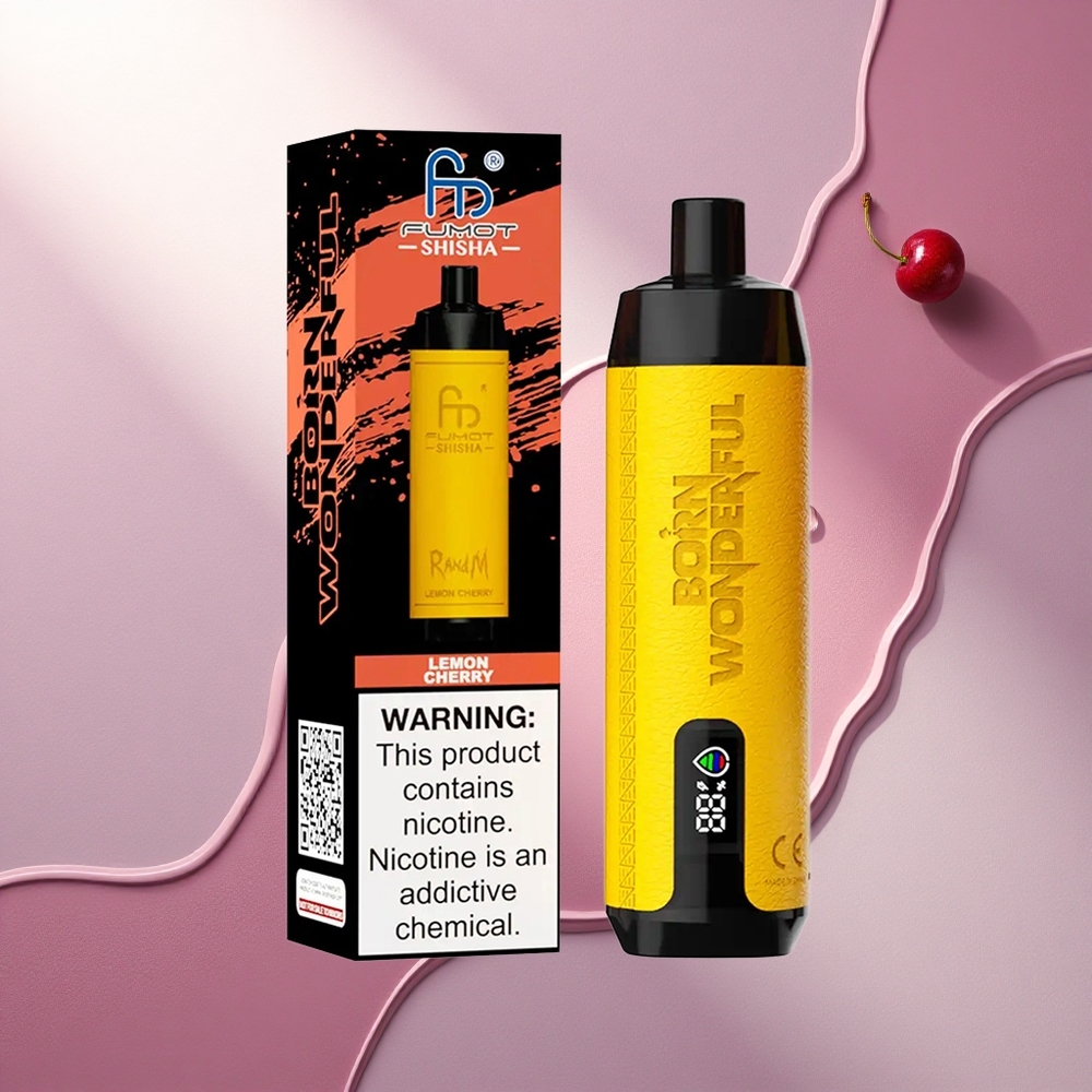 RandM Fumot Shisha 10000 Puffs Limono Češnjeva z 0,5% nikotina in 850 mAh