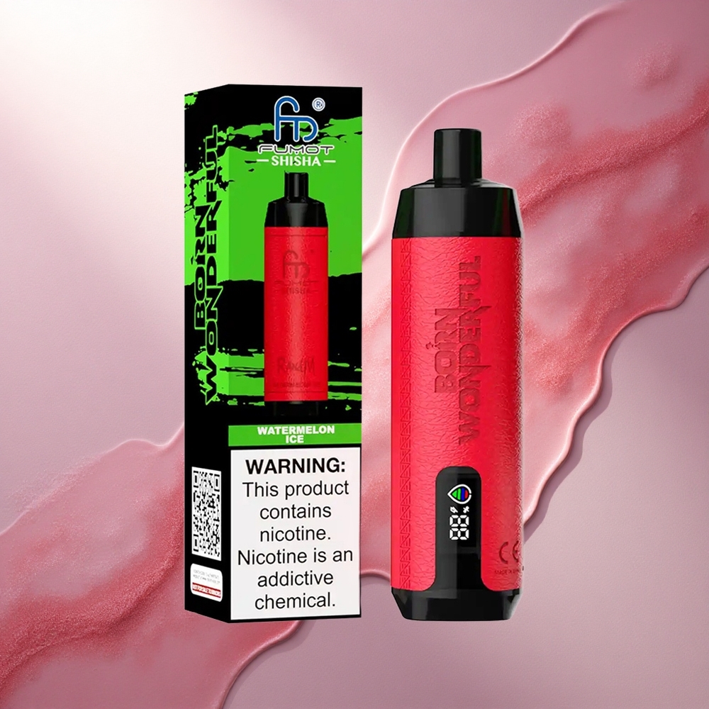 RandM Fumot Shisha 10000 Puffs Lubenični Ledeni z 18ml in 0,5% nikotina