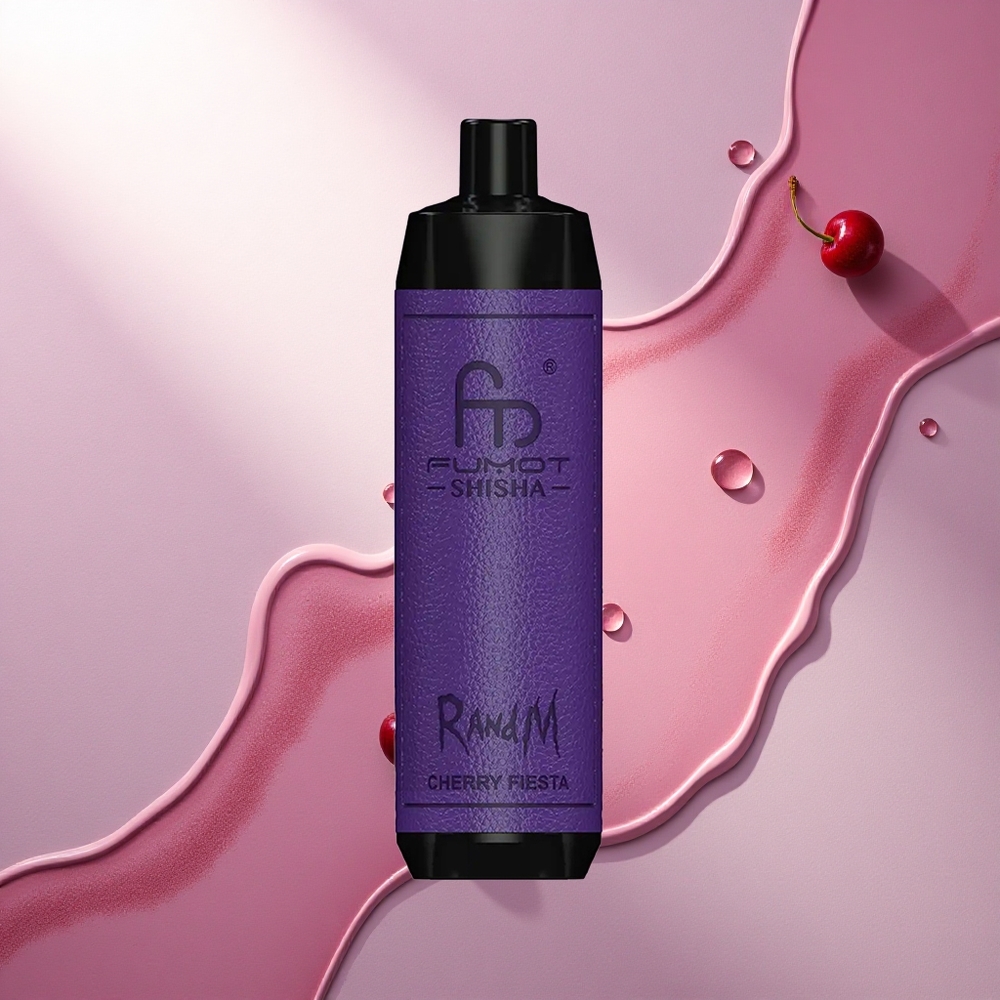 RandM Fumot Shisha 10000 Puffs Češnjeva Fiesta z LED indikatorjem in 0,5% nikotina
