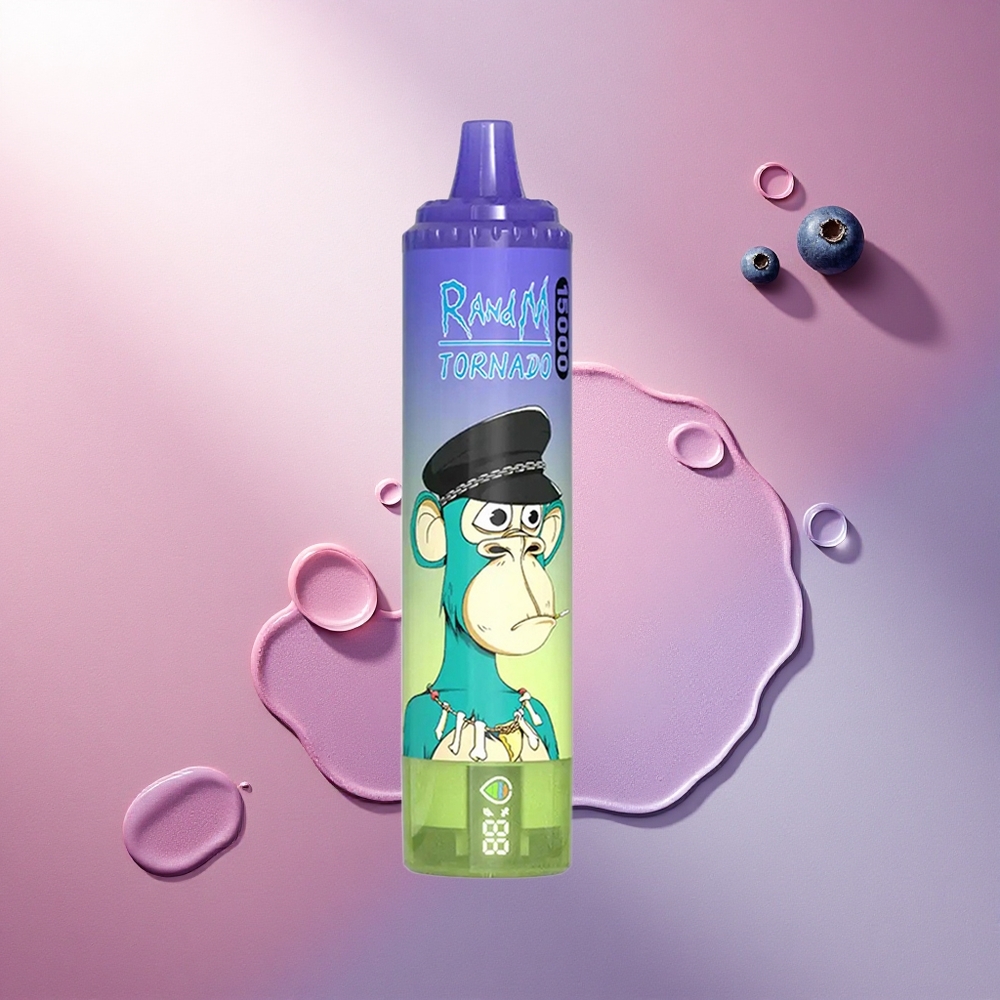 RandM Fumot Tornado 15000 Puffs Borova Mehurčki Gumi 25ml 850mAh Mesh