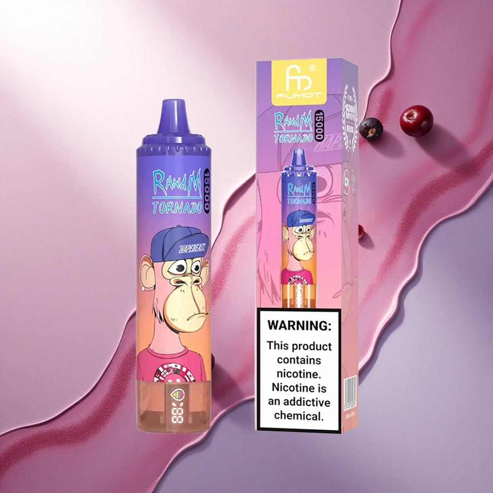 RandM Fumot Tornado 15000 Puffs Borova Češnja Brusnica 25ml 850mAh Mesh