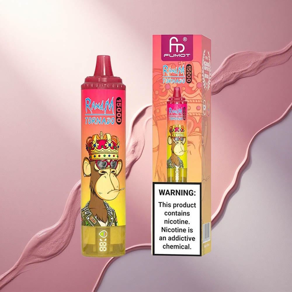 RandM Fumot Tornado 15000 Puffs Breskovi Led z 25ml in 850mAh