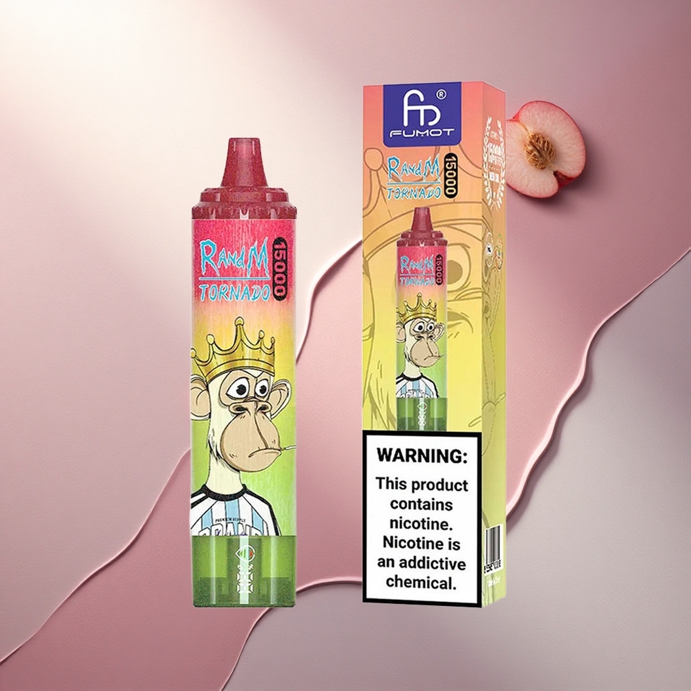 RandM Fumot Tornado 15000 Puffs Jabolče Breskva Hruška 25ml 850mAh