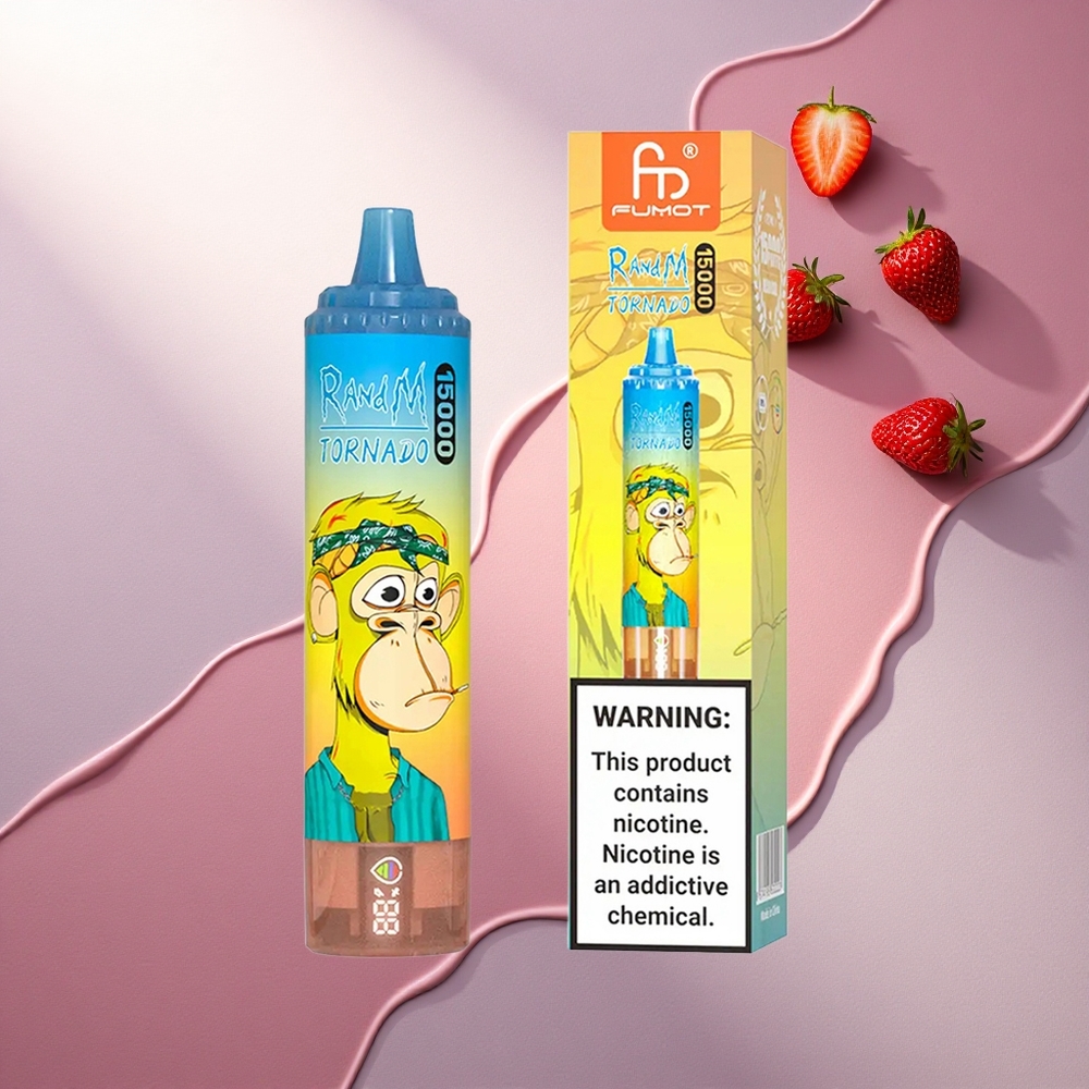 RandM Fumot Tornado 15000 Puffs Jagoda 25ml 850mAh