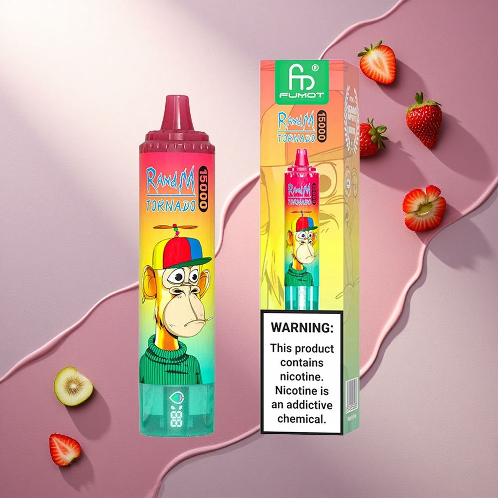 RandM Fumot Tornado 15000 Puffs Jagoda Kivi 25ml 850mAh