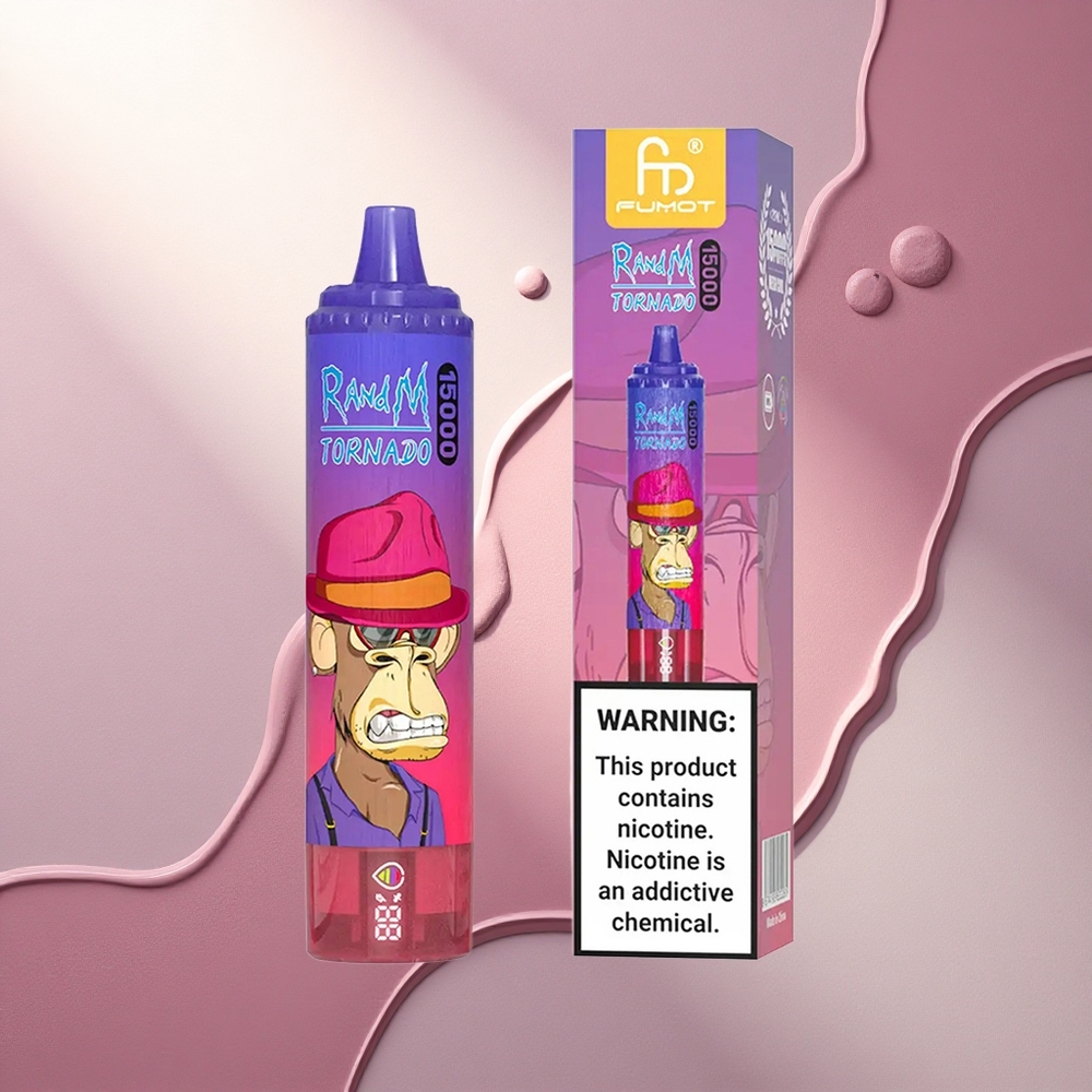 RandM Fumot Tornado 15000 Puffs Kislo Jabolko 25ml 850mAh