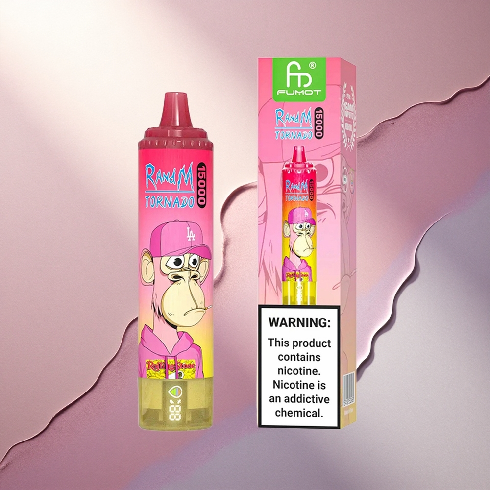 RandM Fumot Tornado 15000 Puffs Limona 25ml 850mAh Mrežasta Tuljava