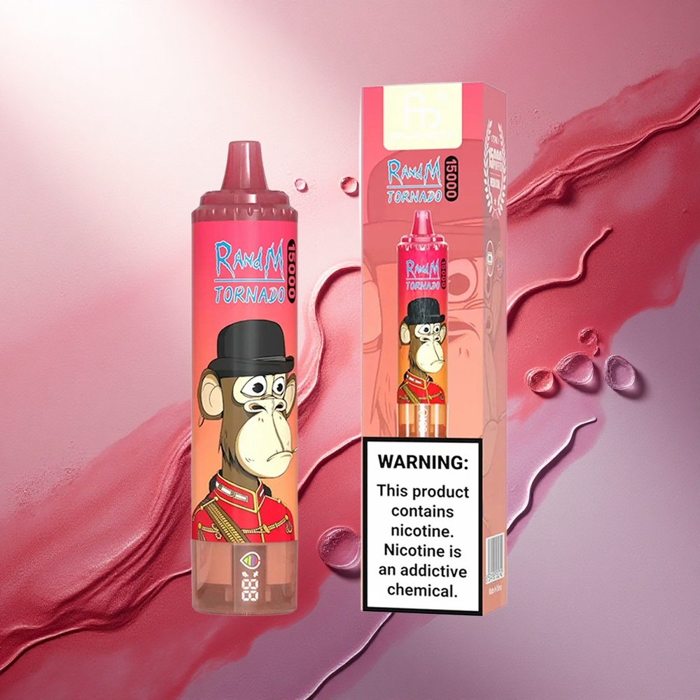 RandM Fumot Tornado 15000 Puffs Rdeča Energija Leden z 25ml in 850mAh
