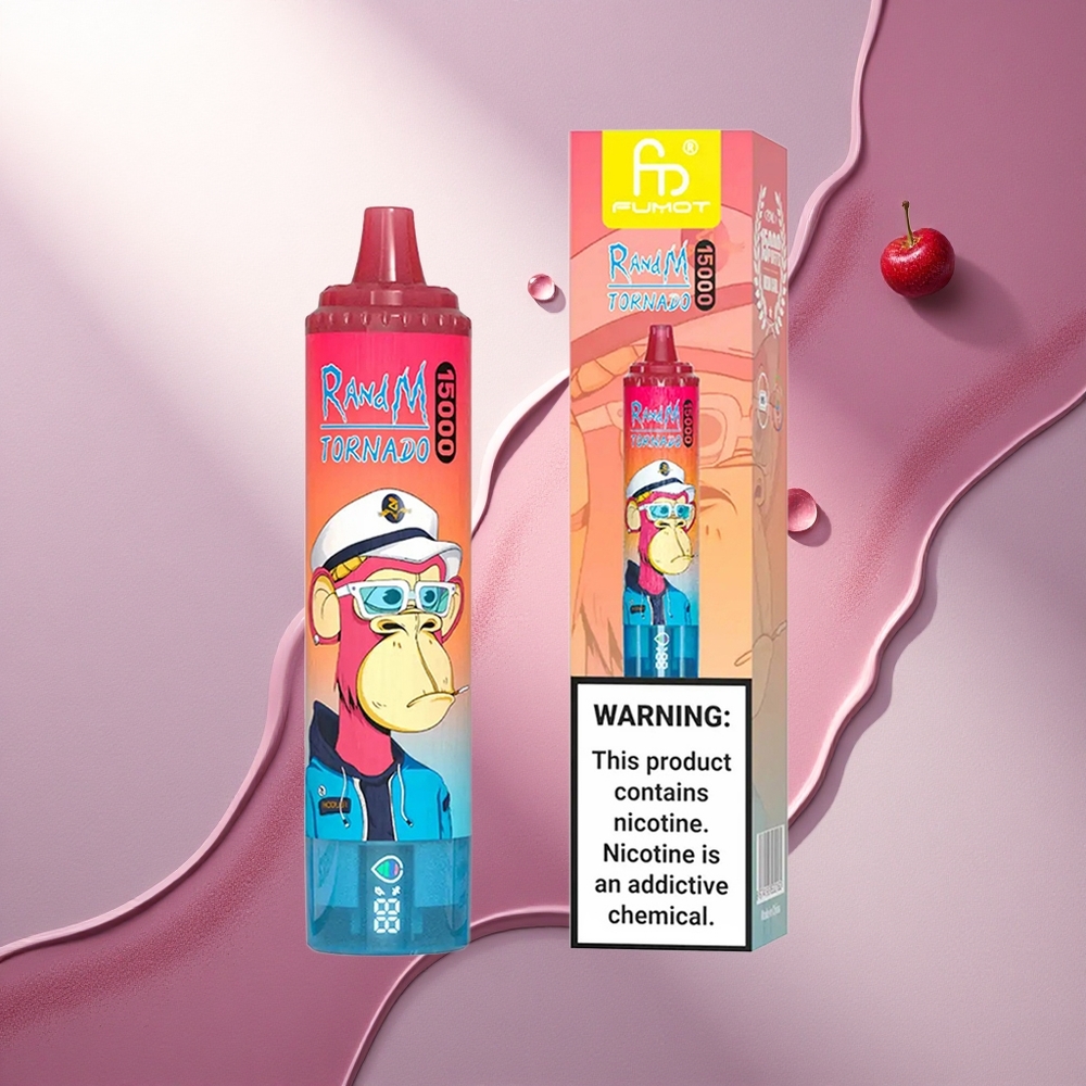 RandM Fumot Tornado 15000 Puffs Češnjeva 25ml 850mAh Mesh