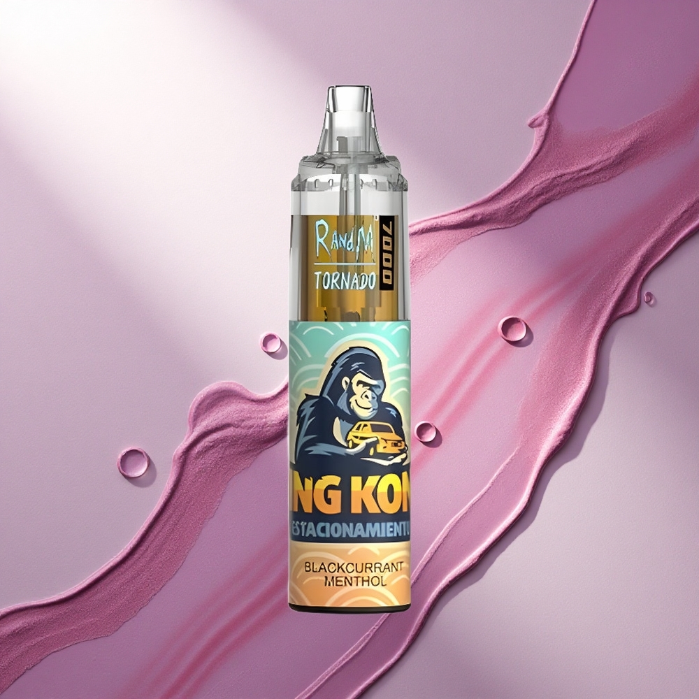RandM Fumot Tornado 7000 Puffs Črni ribez mentol 850 mAh