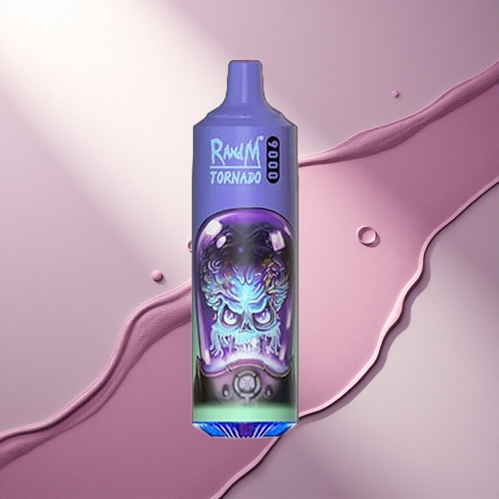 RandM Fumot Tornado 9000 Puffs Aloe Grozdje 850 mAh 18 mL Mesh Coil