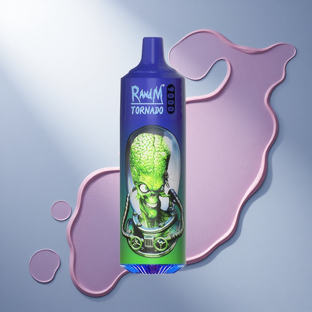 RandM Fumot Tornado 9000 Puffs Gospod Modri 850 mAh Mrežasta Tuljava 18 mL