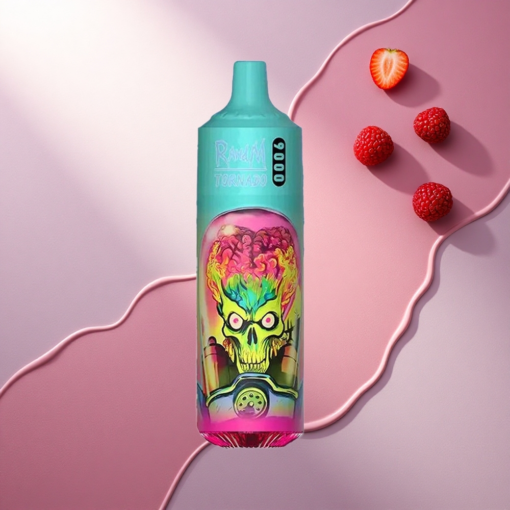 RandM Fumot Tornado 9000 Puffs Jagoda Malina 18 mL Mesh Coil 850 mAh