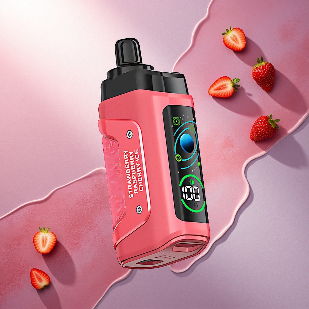 Razz Bar 45000 Puffs Jagoda Češnja Led z 20 mg/ml nikotina in 650 mAh baterijo