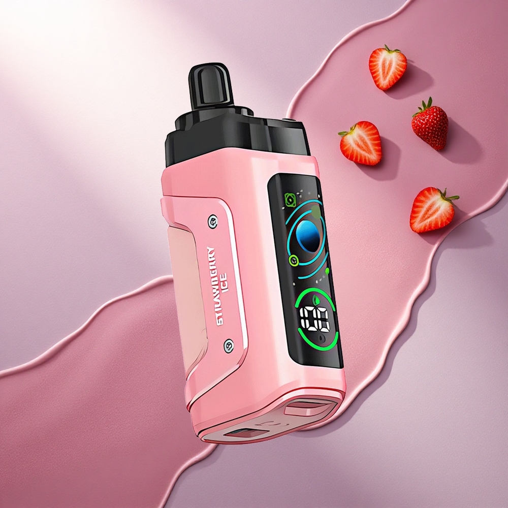 Razz Bar 45000 Puffs Jagodni Led z 20 mg nikotina in 650 mAh baterijo