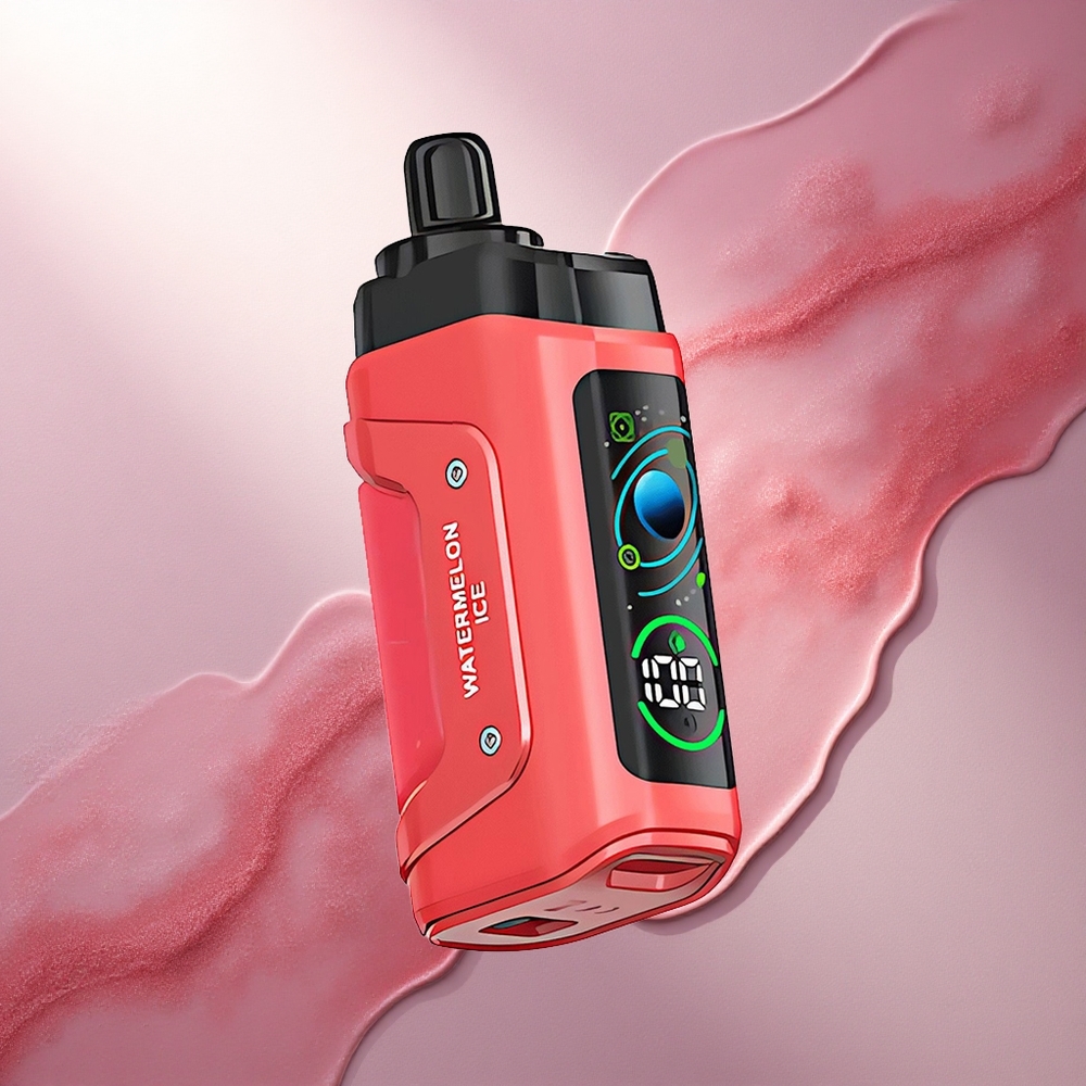 Razz Bar 45000 Puffs Lubenica Led z 20 mg/ml nikotina in 650 mAh baterijo