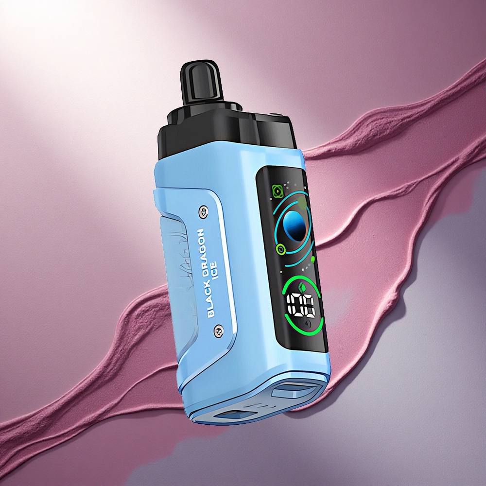 Razz Bar 45000 Puffs Črni Zmaj Led z 20 mg/ml nikotina in nastavljivim zračnim tokom