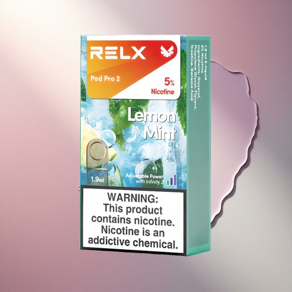Relx Pod Pro 2 Vape Device Limeta Meta 50mg/ml Nikotina 1,9ml 3 Načini Moči