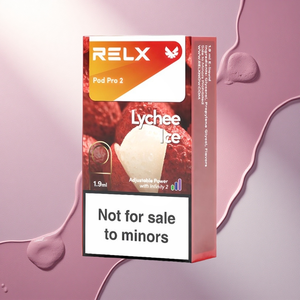 Relx Pod Pro 2 Vape Device Litchi Led 0mg/ml 1,9ml 3 načini nastavitve napetosti