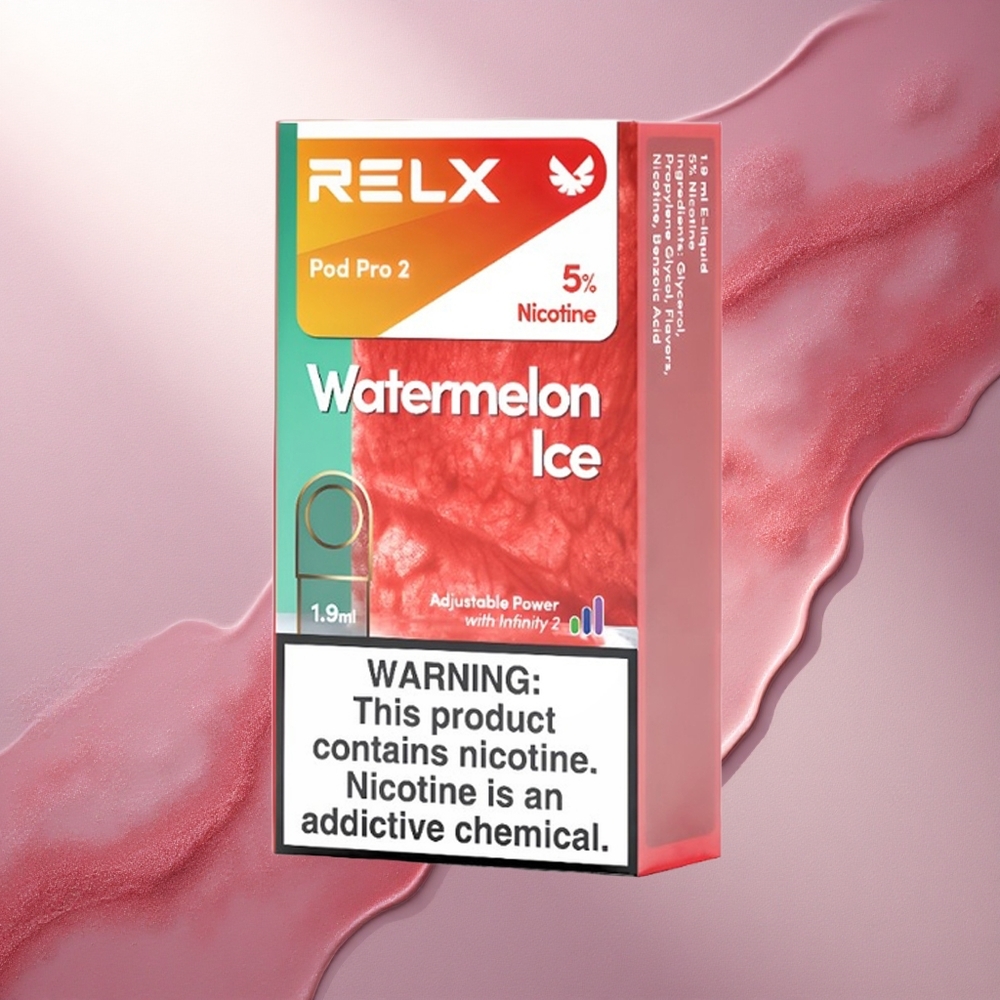 Relx Pod Pro 2 Vape Device Lubenični Led 50mg/ml nikotina, 1,9ml, 3 načini moči