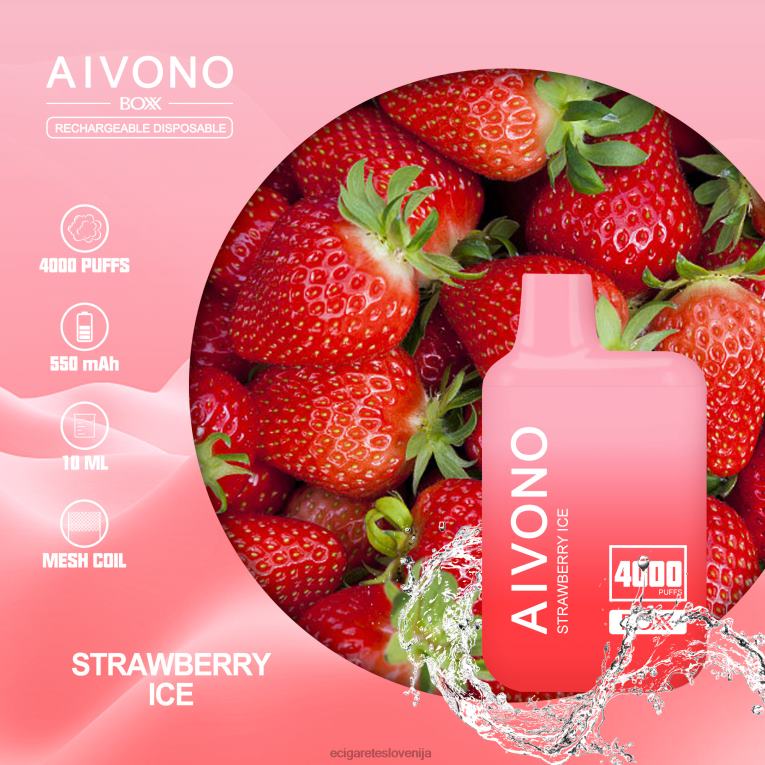 Aivono AIM BOXX 4000 jagodni led 8N08F226 - Elektronska Cigareta Iqos