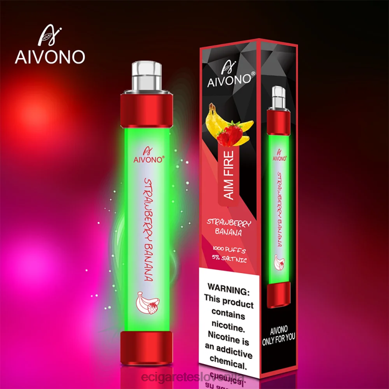 Aivono AIM FIRE 1000 jagodna banana 8N08F332 - Elektronska Cigareta Iqos Cena Petrol