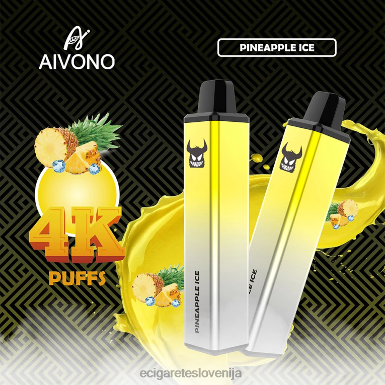 Aivono AIM FREAK 4000 ananasov led 8N08F255 - Elektronska Cigareta Za Enkratno Uporabo