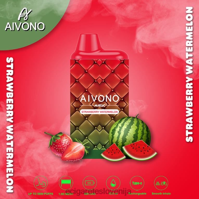 Aivono AIM MAGIC 5800 cigaretnih škatlic jagodna lubenica 8N08F99 - Elektronska Cigareta Terra