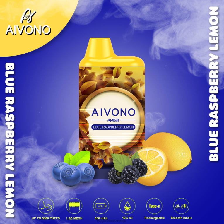 Aivono AIM MAGIC 5800 cigaretnih škatlic modra malina limona 8N08F91 - Elektronska Cigareta Iqos Cena