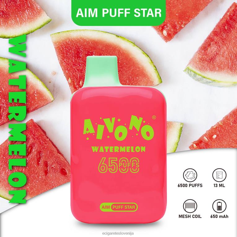 Aivono AIM PUFF STAR 6500 lubenica 8N08F291 - Elektronska Cigareta Iqos Cena