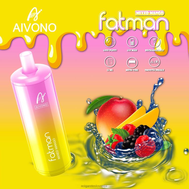 Aivono FATMAN 6800 mešani mango 8N08F26 - Elektronska Cigareta Iqos