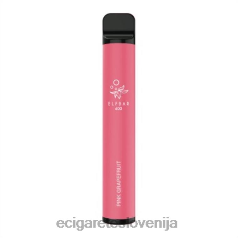 4ZZDX105 - elektronska cigareta za enkratno uporabo roza grenivka ELFBAR 600