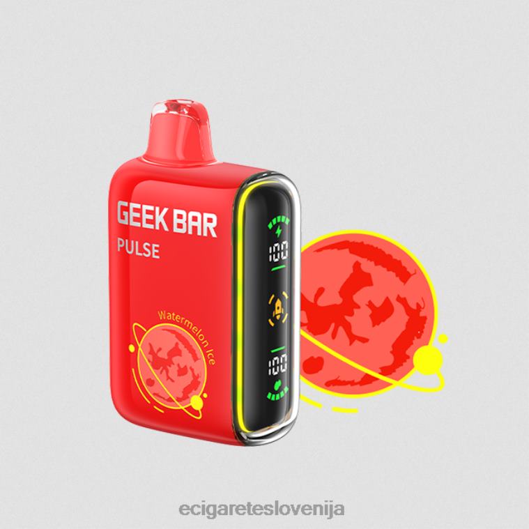 4ZZDX80 - elektronska cigareta brez nikotina led iz lubenice GEEK BAR Pulse planet edition 7500 vpihov/15000 vpihov