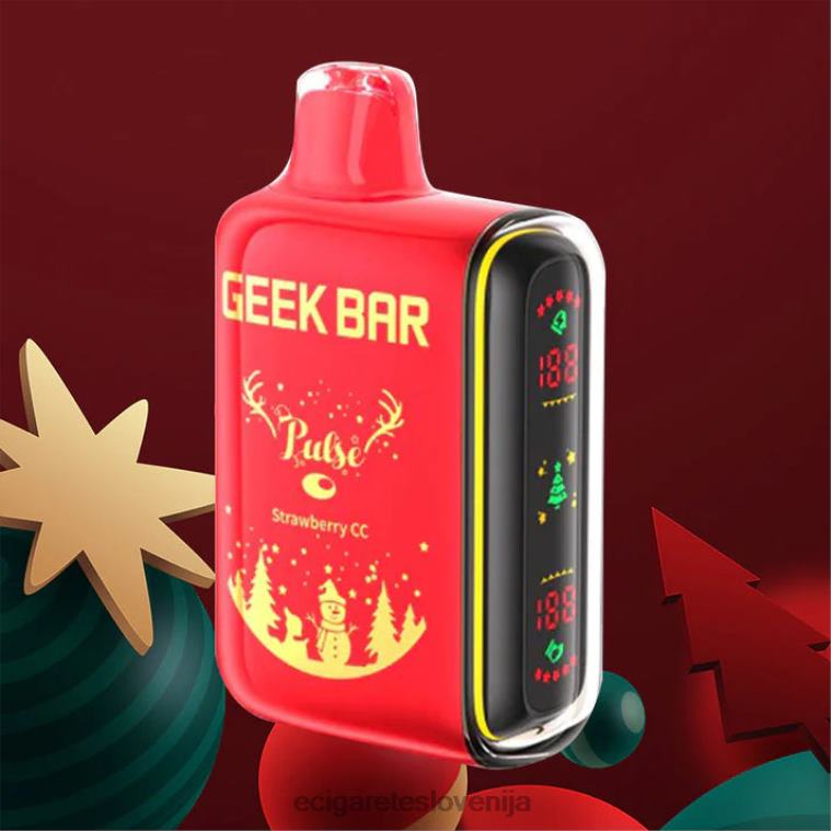 4ZZDX86 - elektronska cigareta iqos jagoda cc GEEK BAR Pulse praznična izdaja 7500 vpihov/15000 vpihov