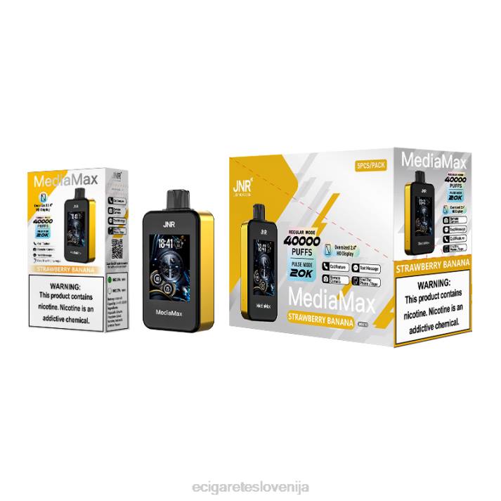 JNR MediaMax 40k puff - elektronska cigareta iqos jagodna banana 00XJ16