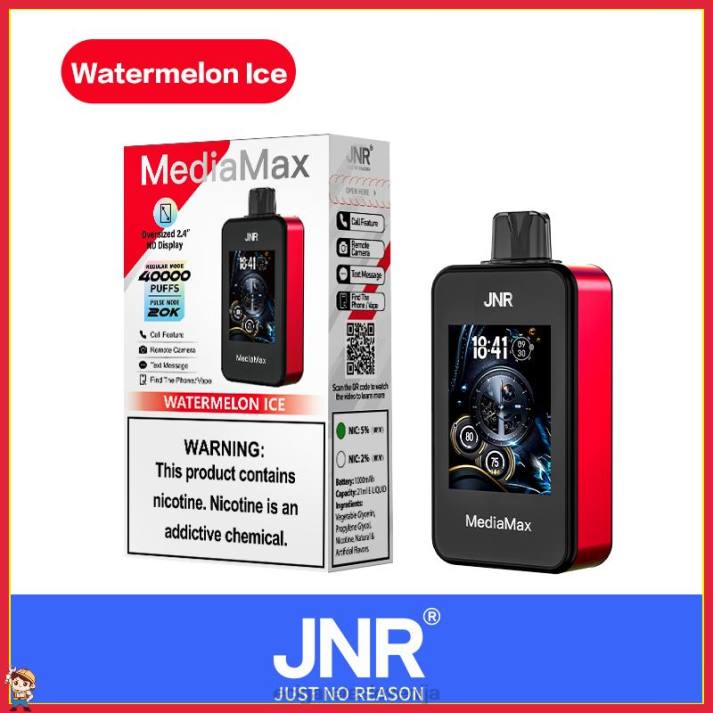 JNR MediaMax 40k puff - elektronska cigareta nakup led iz lubenice 00XJ18
