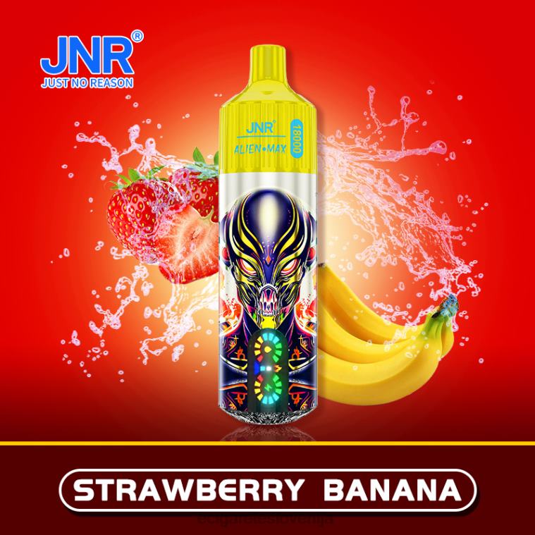 4ZZDX567 - elektronska cigareta z okusom jagodna banana JNR ALIEN MAX