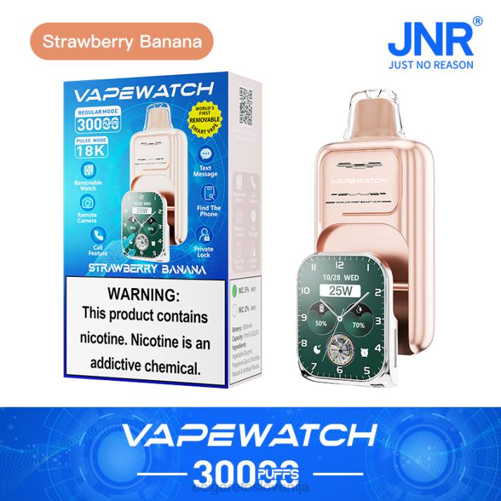 JNR vape ura - elektronska cigareta z okusom jagodna banana 00XJ7