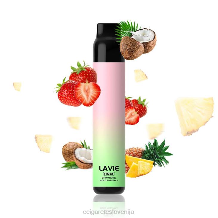 LAVIE BAR 5000 vpihov - maks jagoda kokos jabolko P28F283 - Elektronska Cigareta Cena