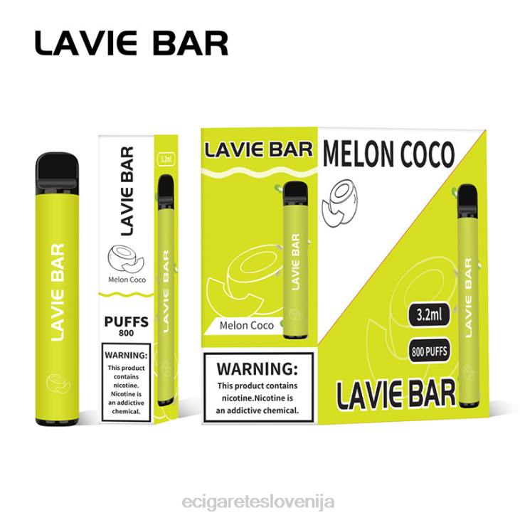 LAVIE BAR 800 vpihov melona kokos P28F315 - Elektronska Cigareta Za Enkratno Uporabo