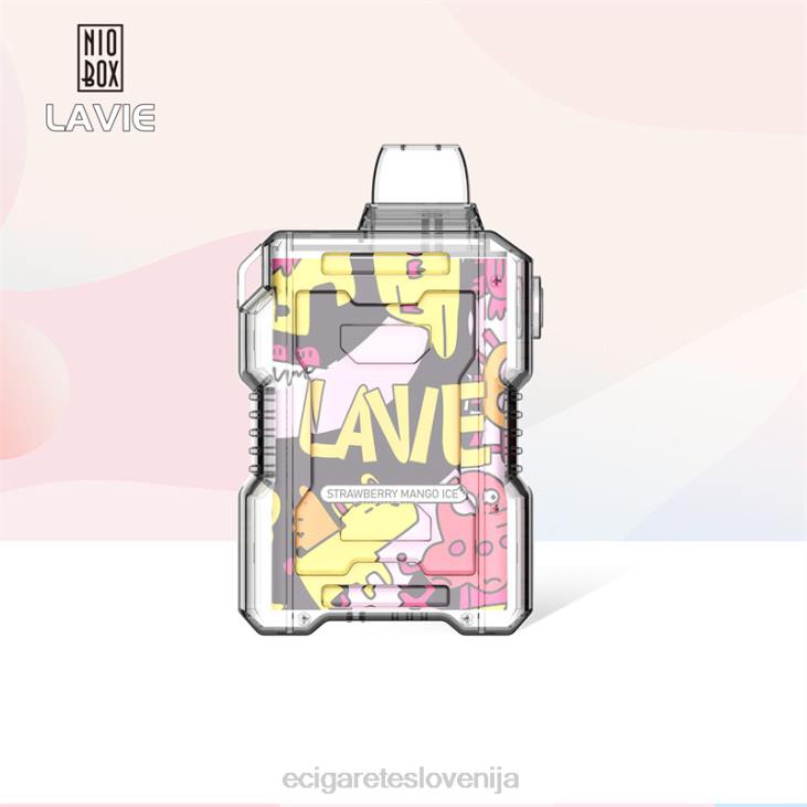 LAVIE NIO BOX 9000 vpihov jagodni mangov led P28F190 - Elektronska Cigareta Brez Nikotina