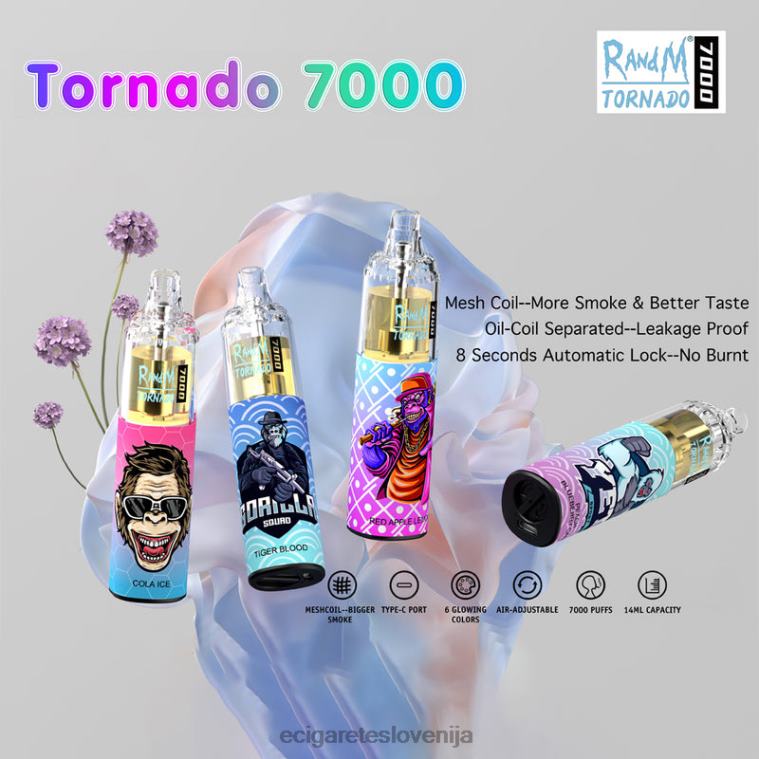4ZZDX1 - elektronska cigareta iqos cena za enkratno uporabo RandM Tornado 7000 5%