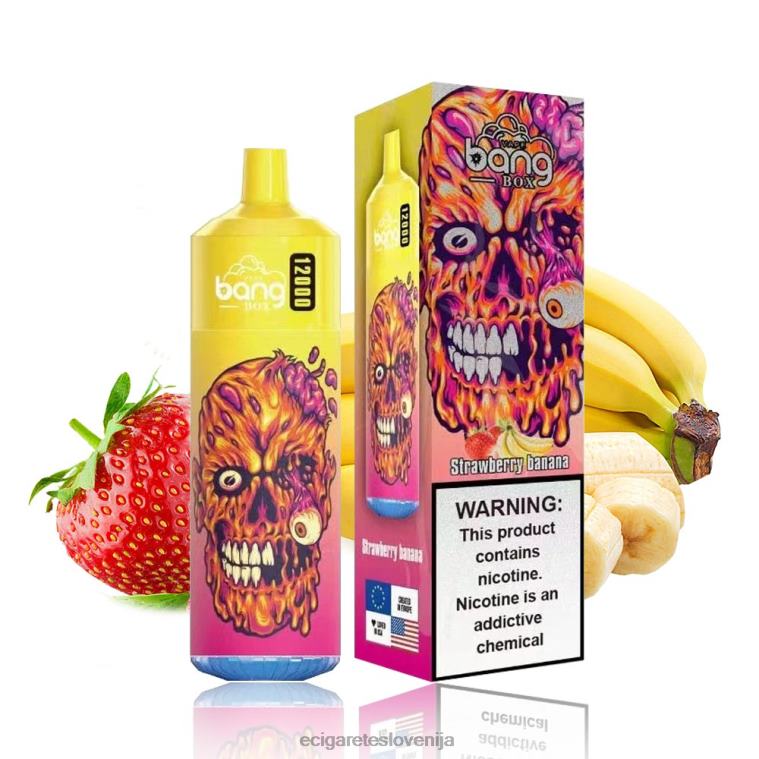 4ZZDX114 - elektronska cigareta mimovrste jagodna banana Bang Box 12000 vpihov