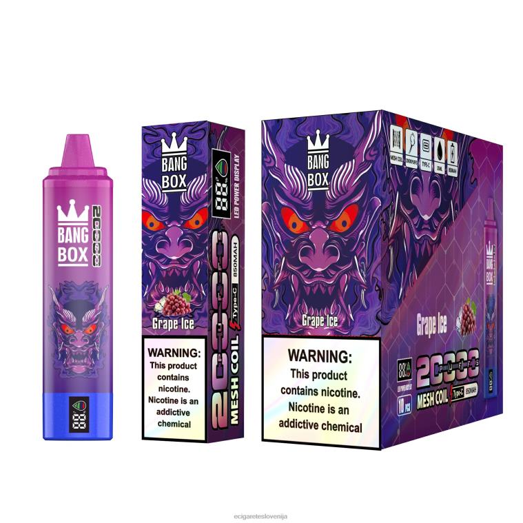 4ZZDX130 - elektronska cigareta brez nikotina grozdni led Bang Box 20000